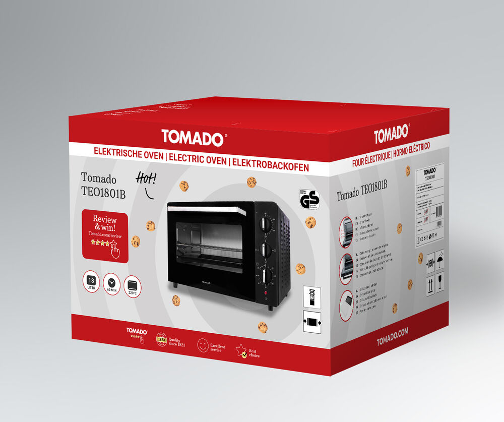 Patois Naar boven Geleend Compacte oven TEO1801B met grillfunctie van Tomado